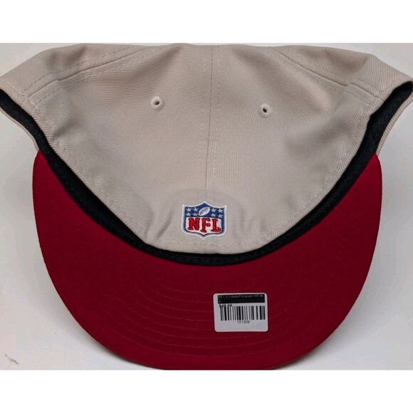 SanFrancisco 49ers New Era Historic Helmet 🔥 59Fifty Stone Scarlet Sz 8 - Picture 3 of 5